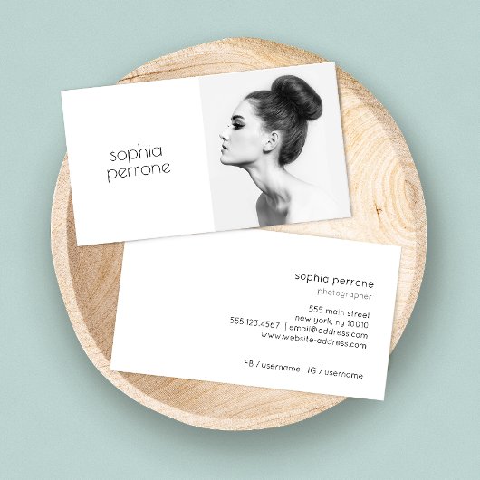 Artiste et photographe professionnel Carte photo