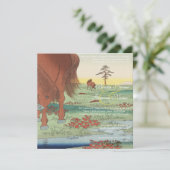 Artiste faire-part de mariage Hiroshige Utagawa (Debout devant)