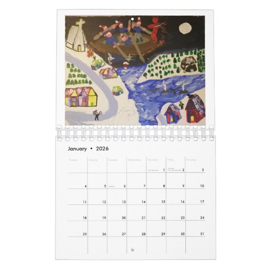 Artiste folklorique Pierre Martin Calendrier 2022 (Jan 2026)