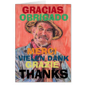 Artiste, Gratitude en plusieurs langues, modifier  (Devant)