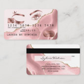 Artiste maquillage Carte de crédit Flashs stylisés (Devant / Derrière)