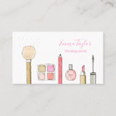 Artiste maquillage d'illustration moderne carte de (Devant)