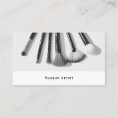 Artiste maquillage moderne Carte de visite avec pi (Devant)