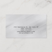 Artiste maquillage Script gris Carte de visite de (Dos)