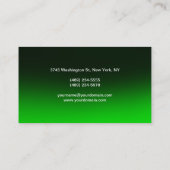 Artiste maquillage Vert noir Arrière - plan Carte  (Dos)