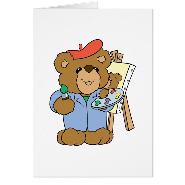 Artiste mignonne Teddy Bear (Devant)