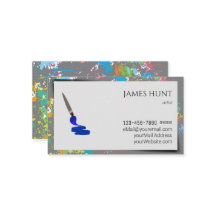 Artiste moderne Carte de visite de conception de s