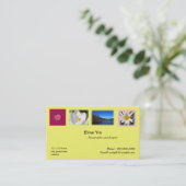 Artiste, photographe, carte de visite zazzler (Debout devant)