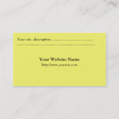 Artiste, photographe, carte de visite zazzler (Dos)