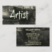 Artiste Rustique Carte de visite (Devant / Derrière)