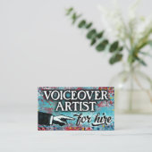 Artiste Voicover Pour Location Cartes de visite -  (Debout devant)