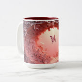 Artistère à la main : La Mug de café papillon 3D (Devant gauche)