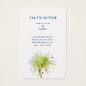 ARTISTES BLANC BUSINESS ET CARTES DE PROFIL DE CON (Dos)