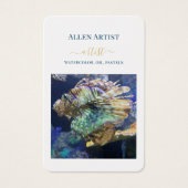 ARTISTES BLANC BUSINESS ET CARTES DE PROFIL DE CON (Devant)