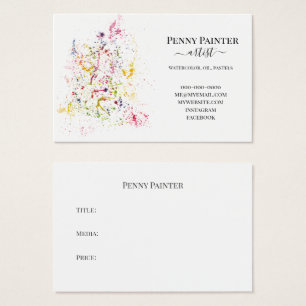 ARTISTES CARTES D'AFFAIRES ET DE TITRE