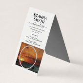 ARTISTES Tente Plier UNIQUE Carte de visite plié (Dos)