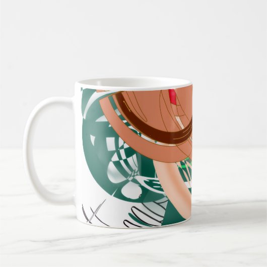 Artistic Abstract Coffee Mug (Gauche)