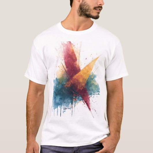 Artistic Abstract Crewneck T-shirt (Voorkant)