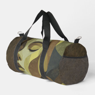 Artistic Abstract Face Design Duffel Bag Plunjezak