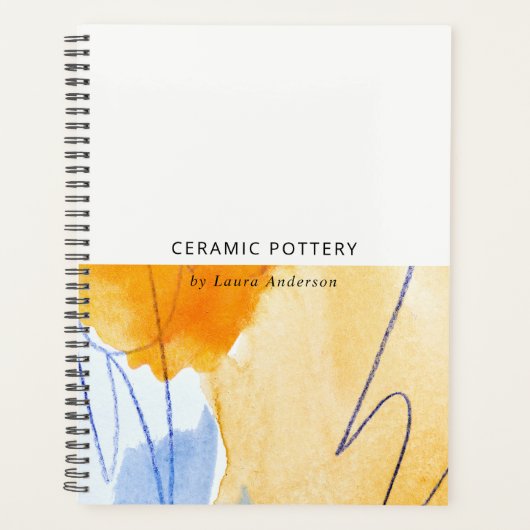 Artistic Abstrait bleu aquarelle (Devant)