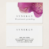 Artistic Abstrait Purple Aquarelle Forme Or Art (Devant & derrière)