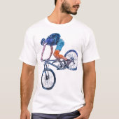 Artistic Bear on Bicycle Graphic T-Shirt - Fun  (Devant)