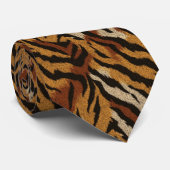 Artistic Best Man Tiger Print Stropdas (Opgerold)