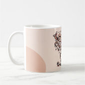 Artistic Boho Botanical Coffee Cup Two-Tone Mug (Gauche)