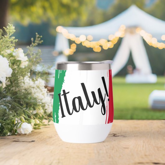 Artistic Brushstroke Italy Flag (Extérieur)