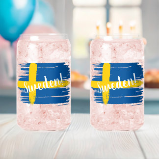 Artistic Brushstroke Sweden Flag