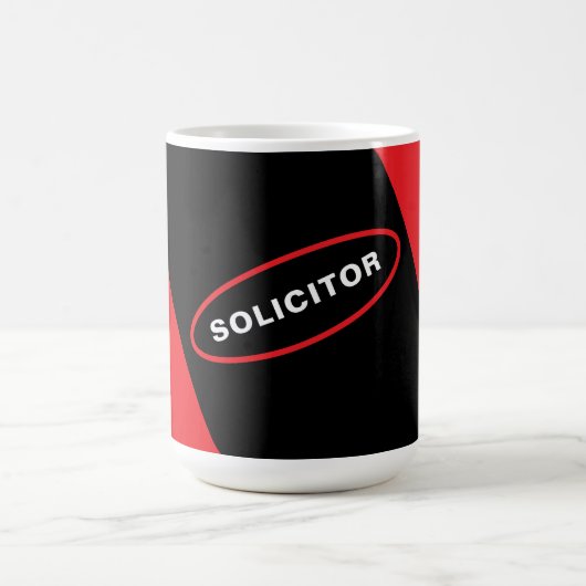 Artistic Design Coffee Mok voor Solicitor (Center)