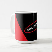 Artistic Design Coffee Mok voor Solicitor (Voorkant links)