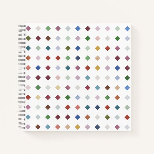 Artistic Diamond Geometric Pattern Stationery Desi Notitieboek (Voorkant)