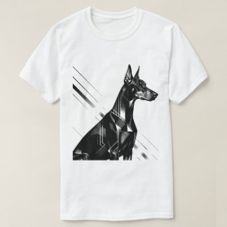 Artistic Doberman Pinscher & Watercolor German She T-shirt