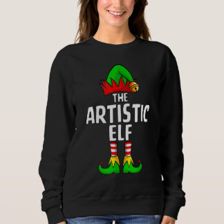 Artistic Elf Matching Family Group Christmas Party Trui