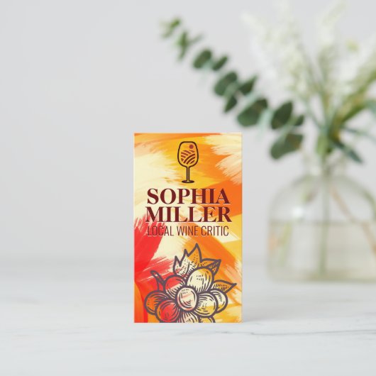 Artistic | Expressive Winery Visitekaartje (Staand voorkant)