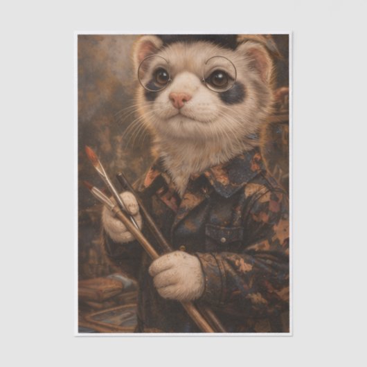 Artistic Ferret Tissuepapier (Voorkant)