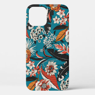 Artistic Floral Deco: naadloos patroon iPhone 12 Hoesje