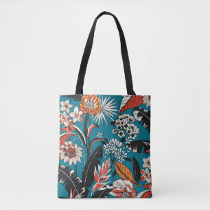 Artistic Floral Deco: naadloos patroon Draagtas