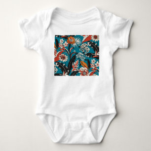 Artistic Floral Deco: naadloos patroon Romper