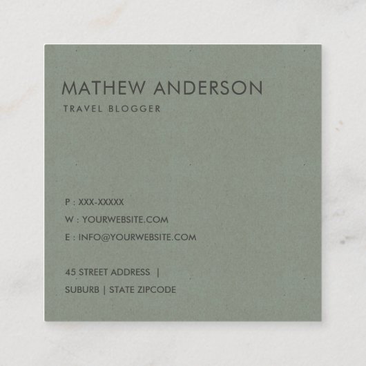 ARTISTIC GOLD GRAY FAUX SKETCH STRIPE LINE PATROON VIERKANTE VISITEKAARTJE (Achterkant)