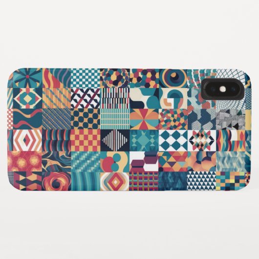 Artistic Grid Collage iPhone / iPad case (Achterkant (horizontaal))