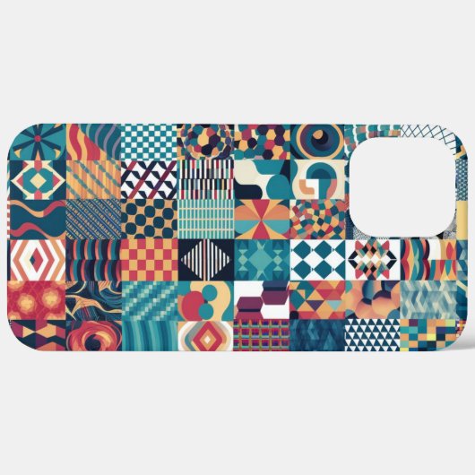 Artistic Grid Collage iPhone / iPad case (Achterkant / Rechts)