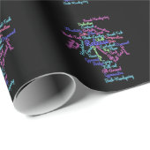 Artistic Gymnastics Word Cloud Cadeaupapier (Rol Hoek)