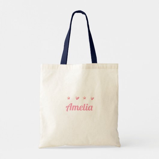Artistic Initial 'A' - Custom Name Tote Bag (Achterkant)