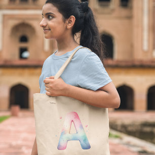 Artistic Initial 'A' - Custom Name Tote Bag