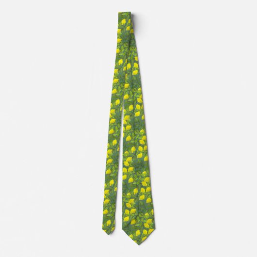 Artistic Lemon Tree Tie for Men Stropdas (Achterkant)