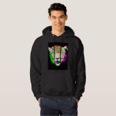 Artistic Leopard Psychedelic Animal Cool Colorful Hoodie (Voorkant volledig)