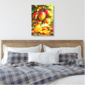 Artistic Mango Orchard Illustration Canvas Afdruk (Insitu (Slaapkamer))