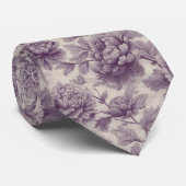 Artistic Men Gifts Peonies Stropdas (Opgerold)